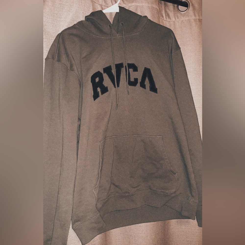 RVCA olive green hoodie